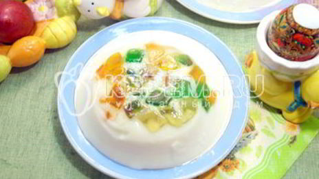 мармелад-сливочный десерт на пасху