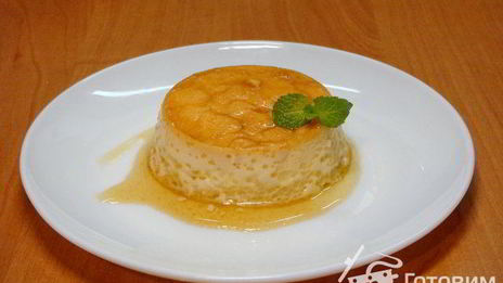 молочный пудинг с карамелью