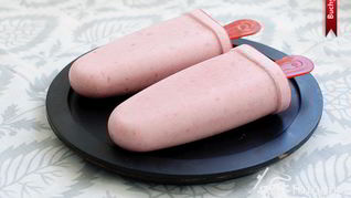 Бананово-клубничное мороженое