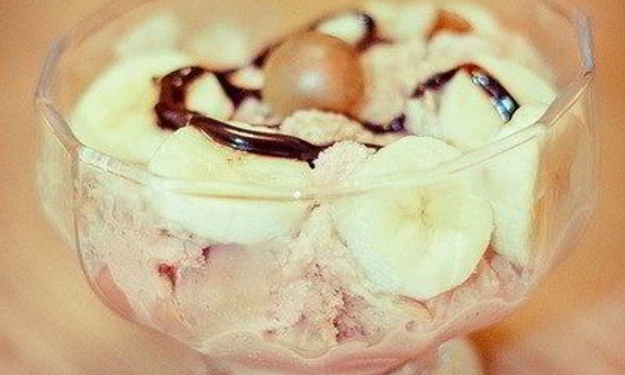 Рецепт кофейно-ванильного мороженое с тоффи