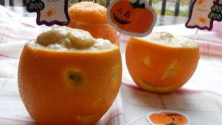 Мангово-апельсиновое мороженое на Halloween