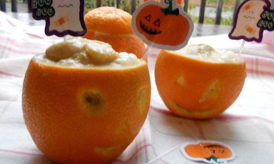 Рецепт мангова-апельсинового мороженого на halloween