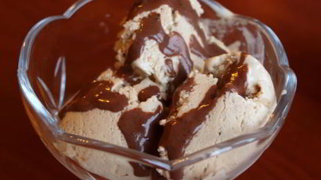 мороженое медово-лимонное с орехами