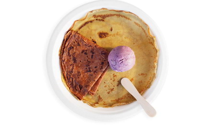 Рецепт мороженого на зеленом чае с голубым сыром и чайные блины