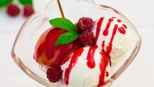 Мороженое Персик Мельба