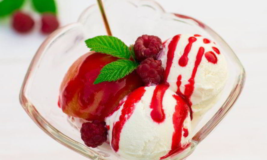 Рецепт мороженого персик мельба