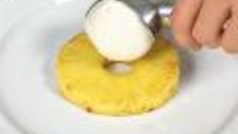 мороженое с ананасом