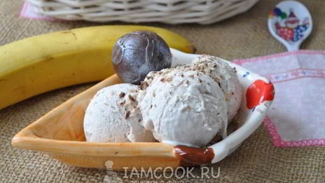 мягкое банановое мороженое