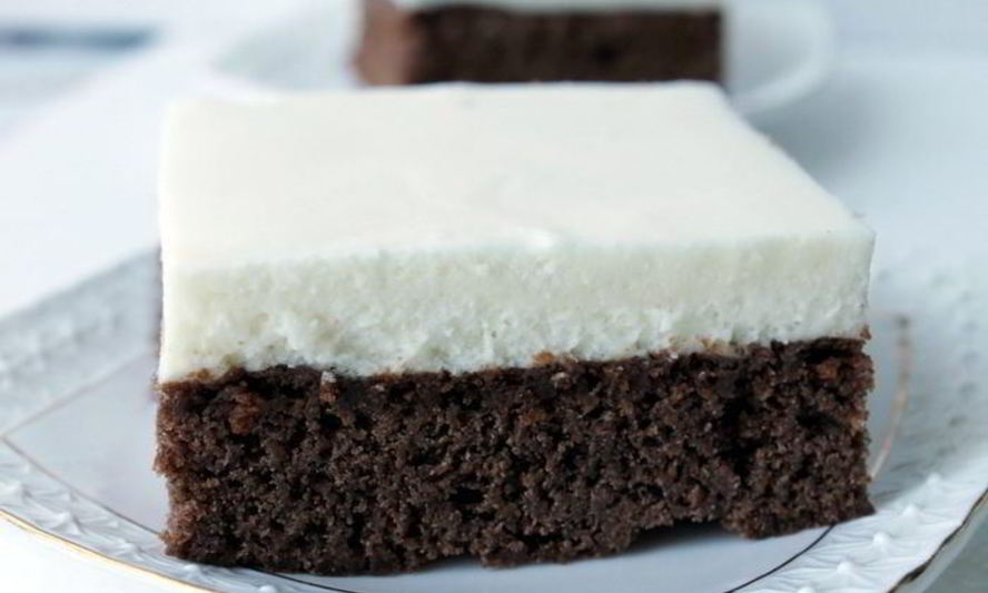 Рецепт брауни с муссом из маршмеллоу