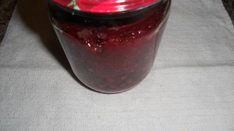 брусничный мусс