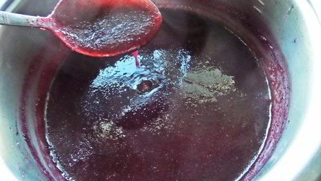 черничный мусс под сливками