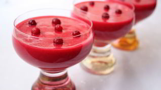 Клюквенный мусс