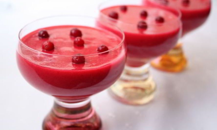 Рецепт клюквенного мусса