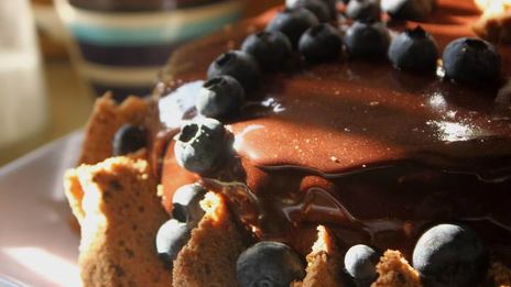 лимонно-шоколадный муссовый торт