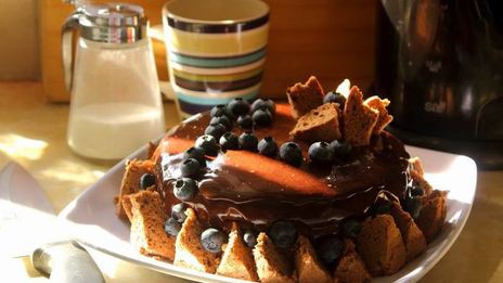 лимонно-шоколадный муссовый торт