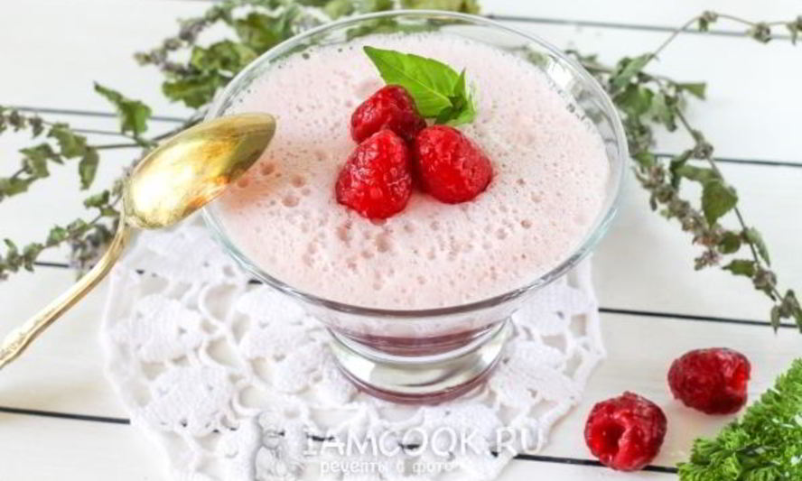 Рецепт малинового мусса