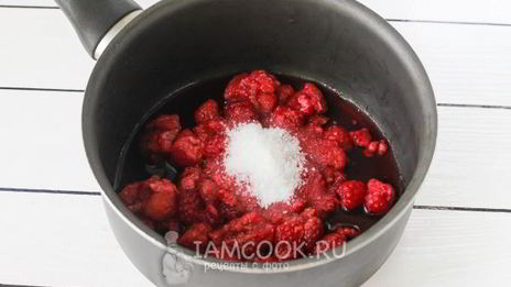 малиновый мусс