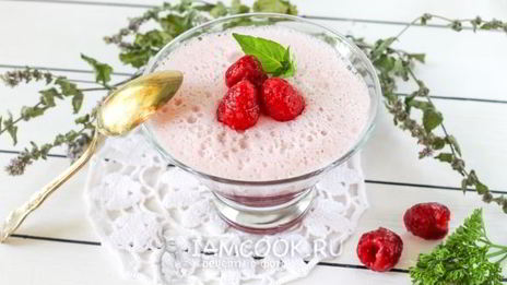 малиновый мусс