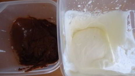 миндальный рулет с шоколадным муссом