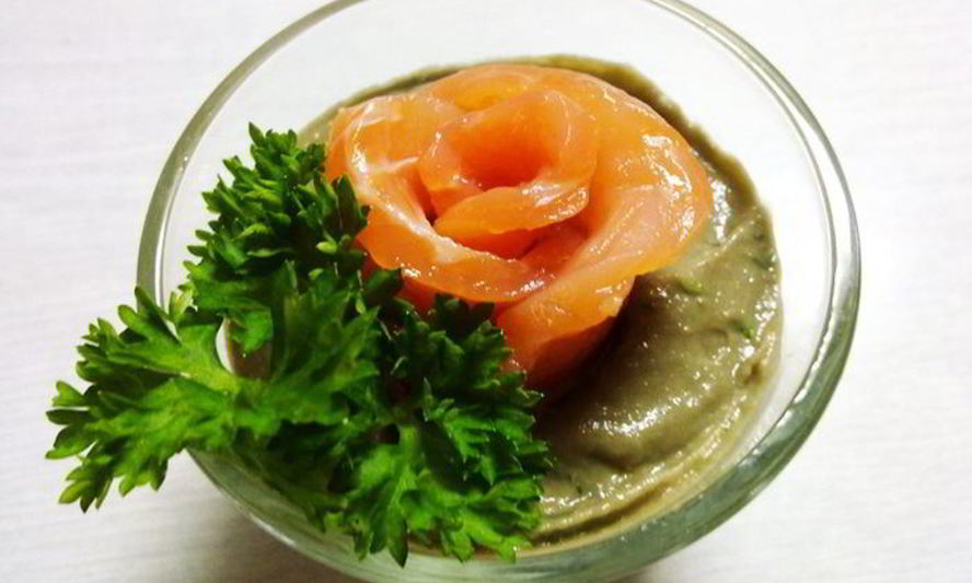 Рецепт мусса из авокадо с форелью