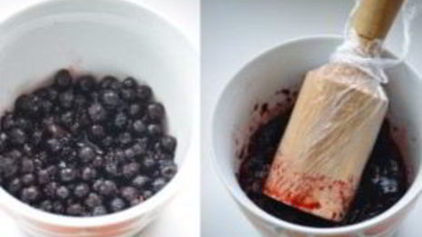 мусс из черники