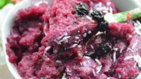 мусс из черники