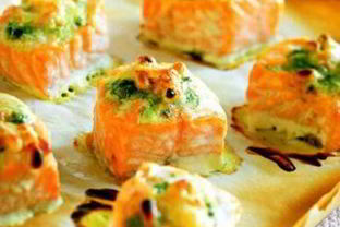 Семга со сливочным муссом