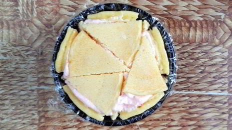 шарлотт с крабовым муссом