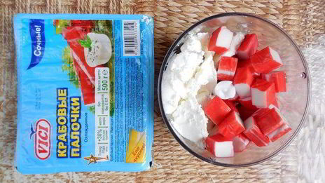 шарлотт с крабовым муссом