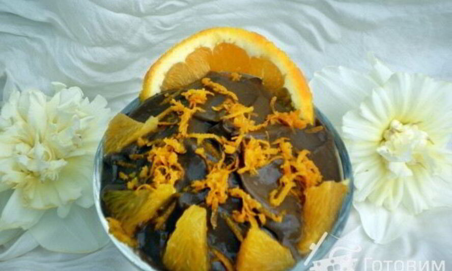 Рецепт шоколадного мусса с авокадо и апельсином