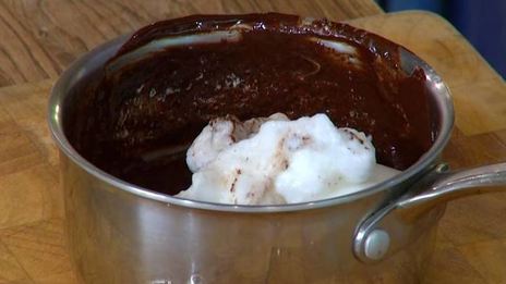 шоколадный мусс с малиной