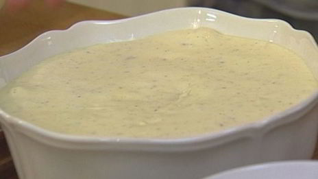 сливочный мусс с медом и шоколадом