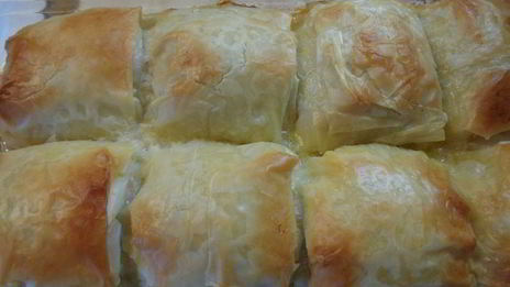 треска под муссом в тесте фило