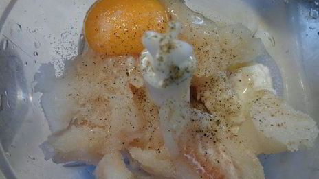 треска под муссом в тесте фило