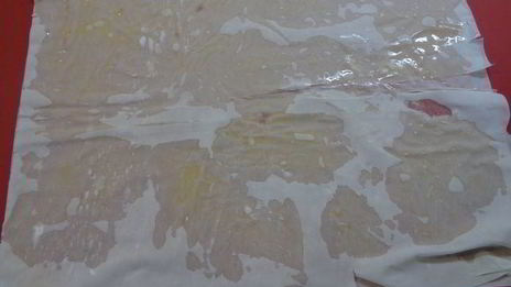 треска под муссом в тесте фило