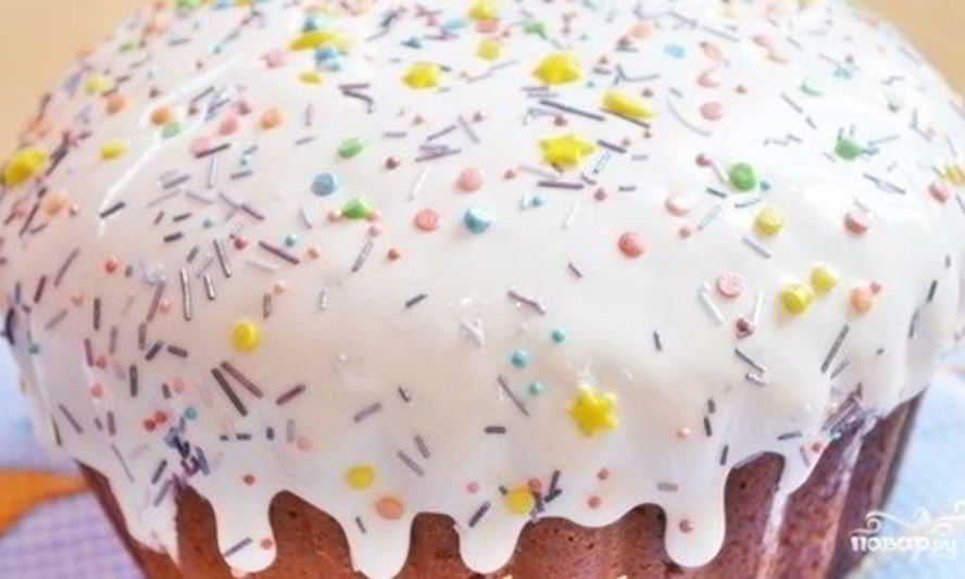 Рецепт глазури для кулича без сахарной пудры