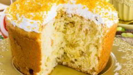 кулич на ряженке