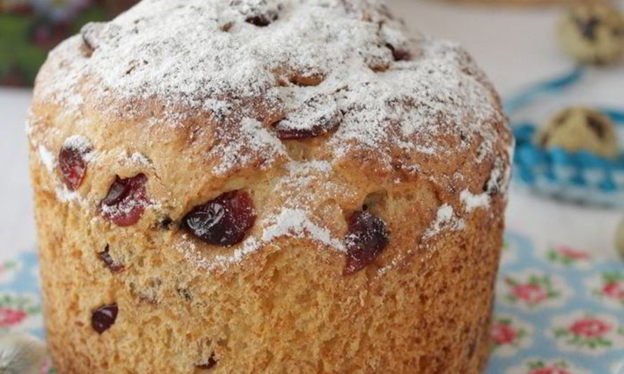 Рецепт кулича творожного с вяленой клюквой