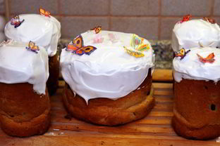 Пасхальный кулич со сметаной