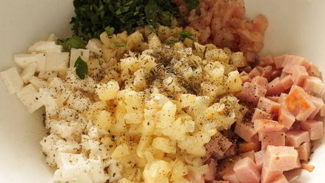 пасхальный купол из куриной грудки