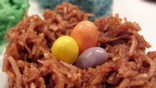 Пасхальные гнездышки из кокоса