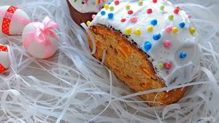 Простой кулич без дрожжей