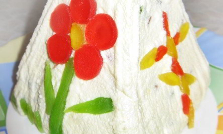 Рецепт творожной пасхи без выпечки со сгущенкой