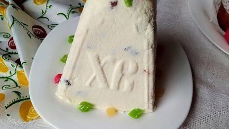 творожная пасха с цукатами без яиц