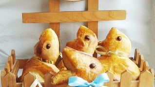 Творожно-дрожжевые пасхальные зайцы