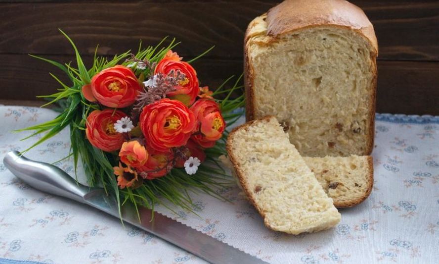 Рецепт творожного кулича в хлебопечке