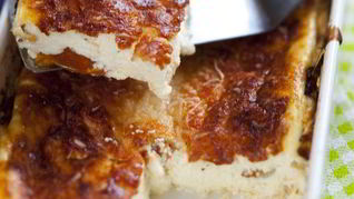 Пудинг из рикотты с помидорами