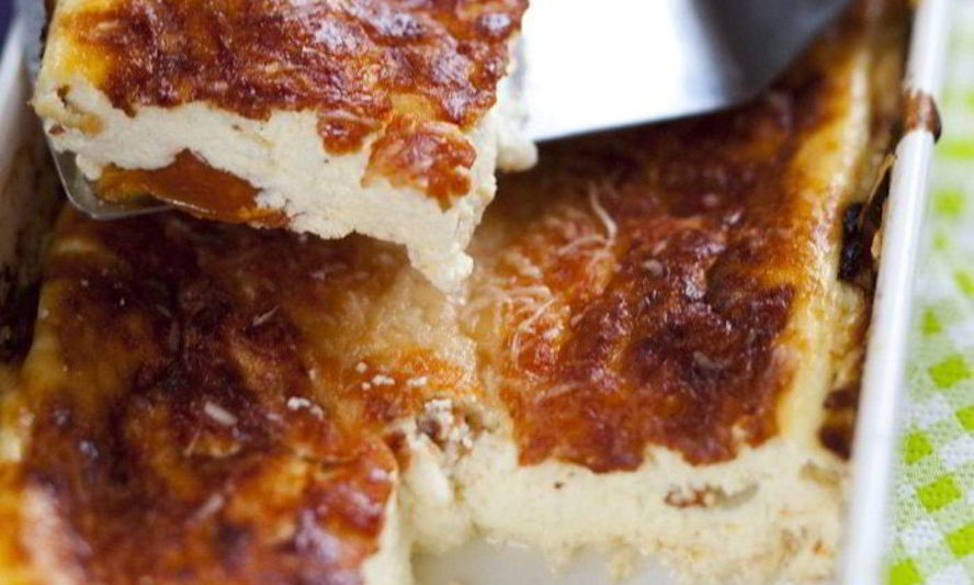 Рецепт пудинга из рикотты с помидорами