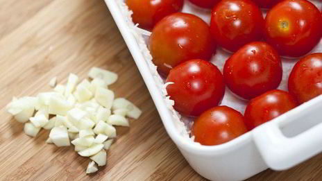 пудинг из рикотты с помидорами