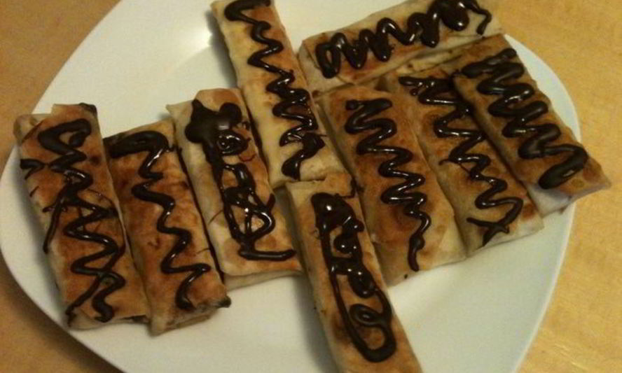 Рецепт рулетиков десертных на завтрак